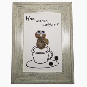 Pebble Art – Who Wants Coffee